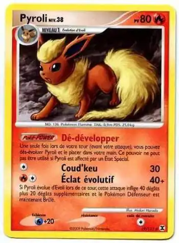 Pyroli 19/111 Platine rivaux émergeants carte Pokémon