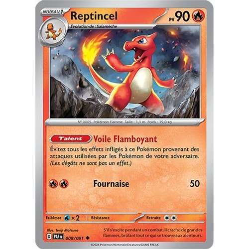 Reptincel 008/091 Destinées de Paldea EV4.5 carte Pokémon