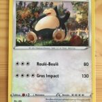 Ronflex 140/202 épée et bouclier carte Pokémon EB01