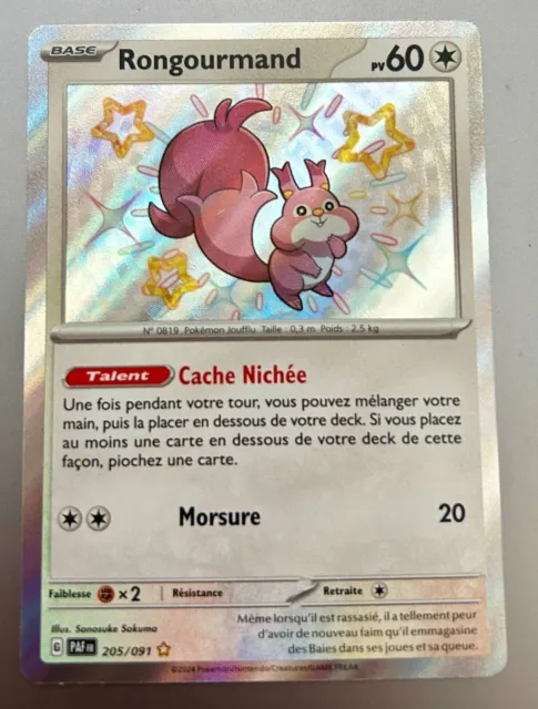 Rongourmand 205/091 Destinées de Paldea EV4.5 carte Pokémon