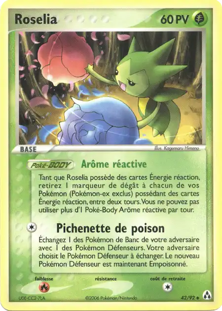 Roselia 42/92 EX Créateurs de légendes carte Pokémon