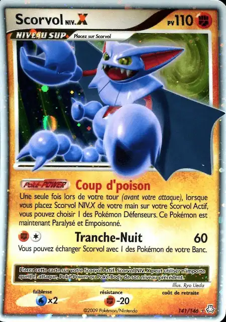 Scorvol NIV.X 141/146 Diamant et Perle Eveil des Légendes carte Pokémon
