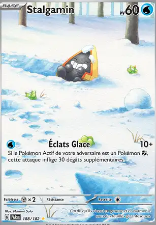 Stalgamin 188/182 Faille Paradoxe carte Pokémon