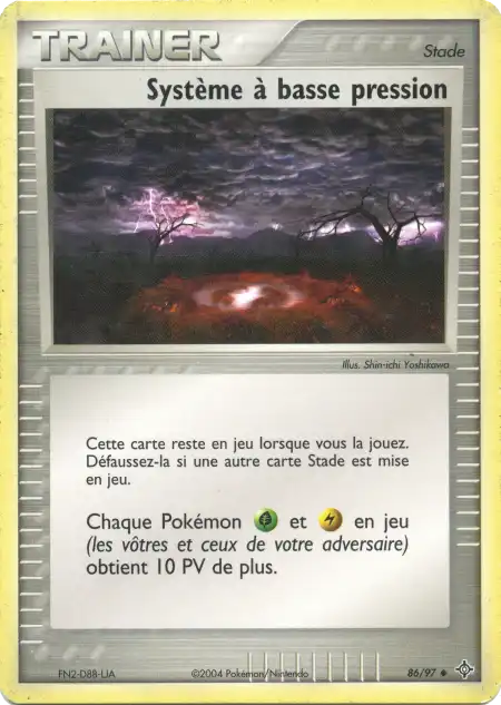 Système à basse pression 86/97 EX Dragon carte Pokémon