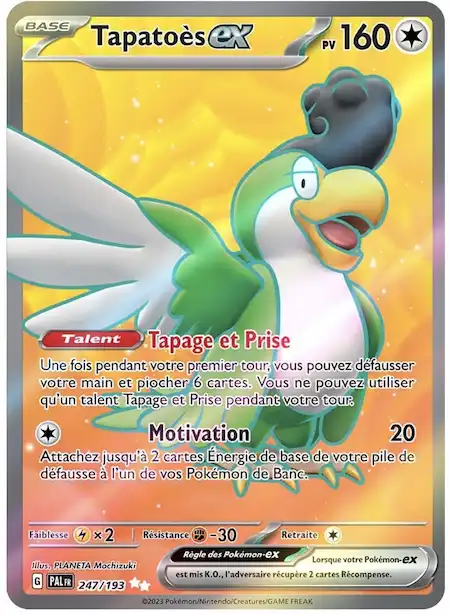 Tapatoès ex 247/193 Évolutions à Paldea carte Pokémon