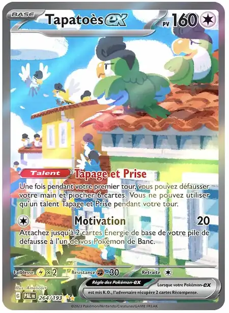 Tapatoès ex 264/193 Évolutions à Paldea carte Pokémon