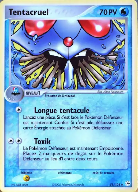 Tentacruel 51/101 EX Légendes Oubliées carte Pokémon