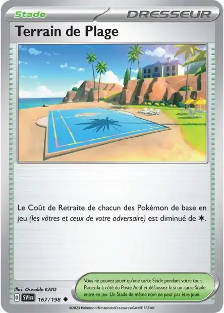 Terrain de Plage 167/198 Ecarlate et Violet carte Pokémon