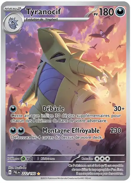 Tyranocif 222/193 Évolutions à Paldea carte Pokémon