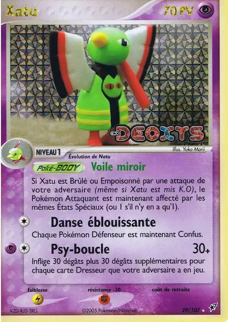 Xatu 29/107 EX Deoxys carte Pokémon