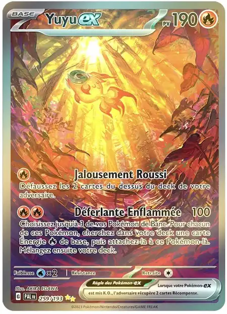 Yuyu ex 259/193 évolutions à Paldea carte Pokémon