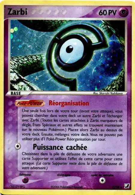 Zarbi ?/28 EX Forces Cachées carte Pokémon