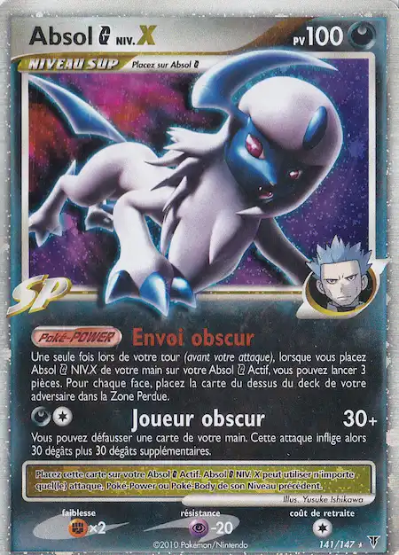 Absol Galaxie NIV.X 141/147 Platine vainqueurs suprêmes carte Pokémon