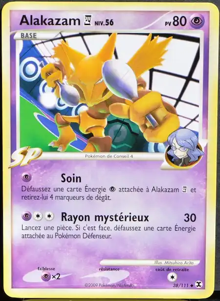 Alakazam Conseil 4 NIV.X 103/111 Platine rivaux émergeants carte Pokémon