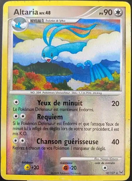 Altaria 18/127 Platine carte Pokémon