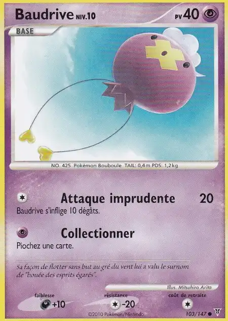 Baudrive 103/147 Platine vainqueurs suprêmes carte Pokémon