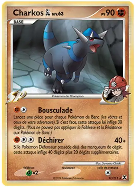 Charkos Gym Leader 11/111 Platine rivaux émergeants carte Pokémon