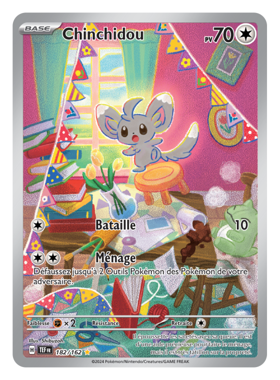 Chinchidou 182/162 Forces Temporelles EV05 carte Pokémon