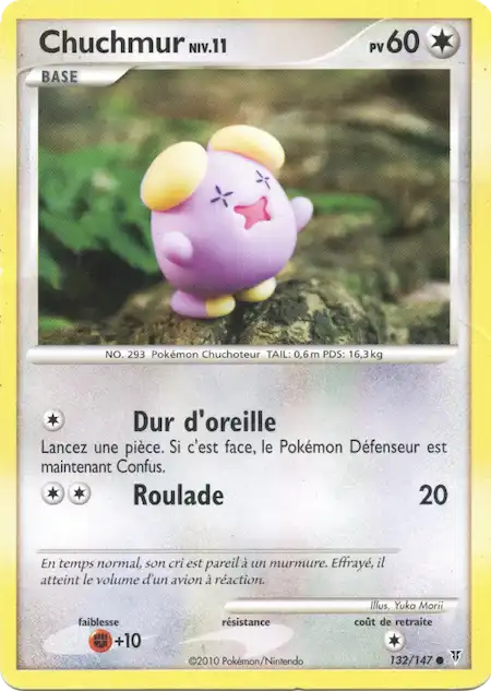 Chuchmur 132/147 Platine vainqueurs suprêmes carte Pokémon