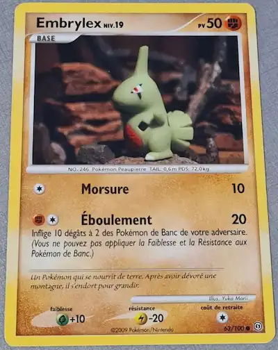 Embrylex 63/100 Diamant et Perle Tempête carte Pokémon