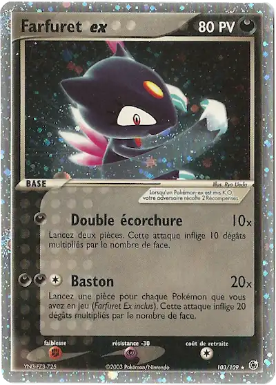 Farfuret ex 103/109 EX Rubis & Saphir carte Pokémon