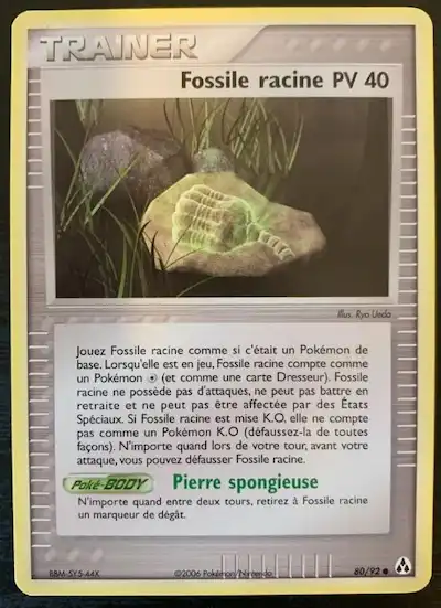Fossile racine 80/92 EX Créateurs de légendes carte Pokémon