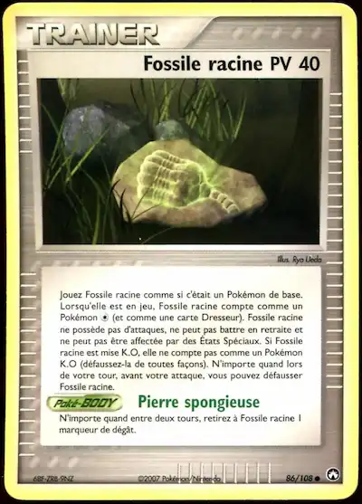 Fossile racine 86/108 EX Gardiens du Pouvoir carte Pokémon