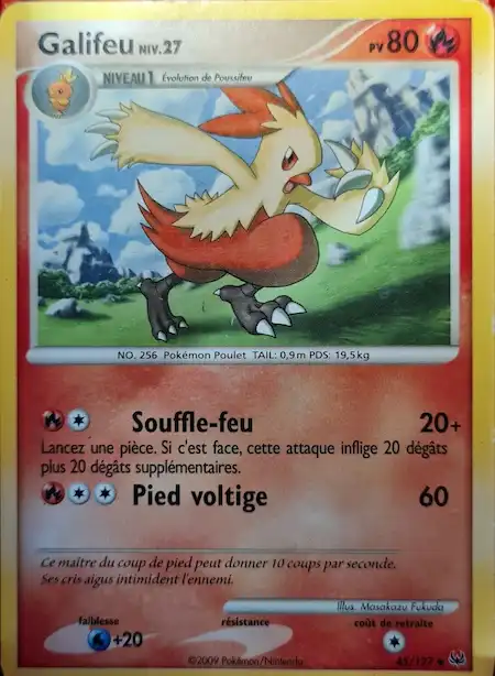 Galifeu 45/127 Platine carte Pokémon