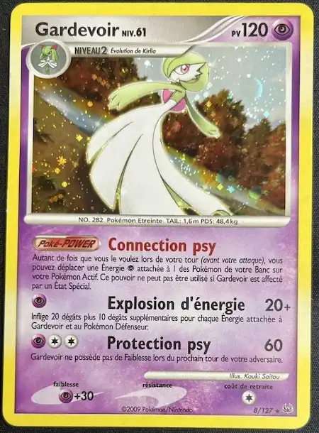 Gardevoir 8/127 Platine carte Pokémon