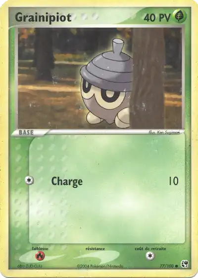 Grainipiot 77/100 EX Tempête de sable carte Pokémon
