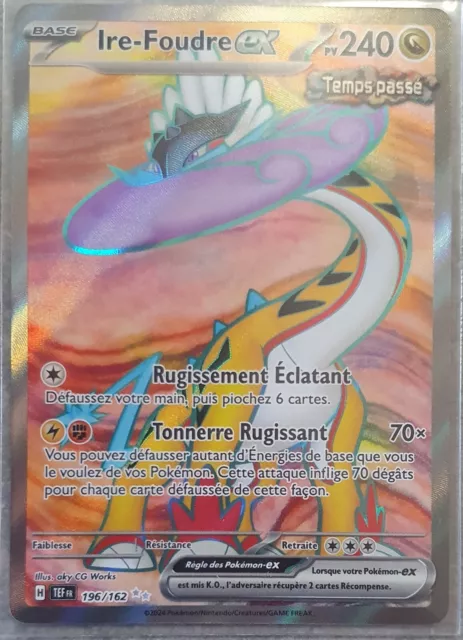 Ire-Foudre ex 196/162 Forces Temporelles EV05 carte Pokémon