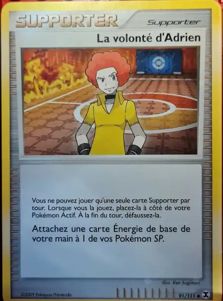 La volonté d'Adrien 91/111 Platine rivaux émergeants carte Pokémon