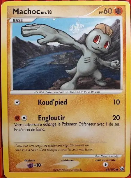 Machoc 64/100 Diamant et Perle Tempête carte Pokémon