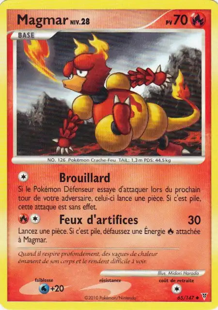 Magmar 65/147 Platine vainqueurs suprêmes carte Pokémon