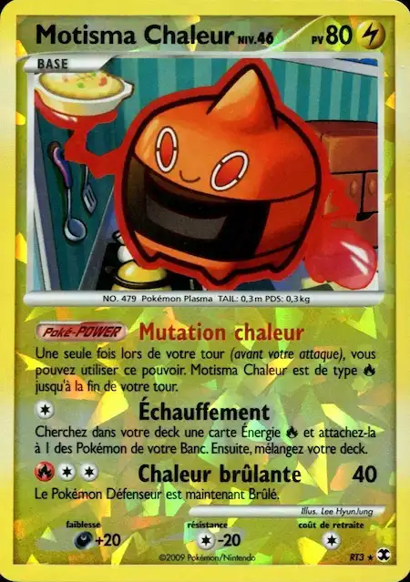 Motisma Chaleur RT3 Platine rivaux émergeants carte Pokémon