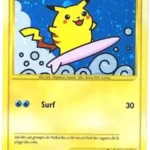 Pikachu surfeur 114/111 Platine rivaux émergeants carte Pokemon