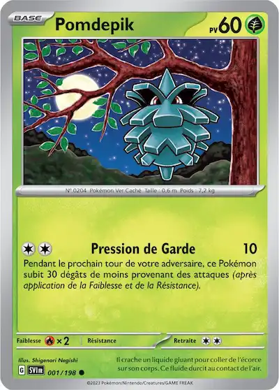 Pomdepik 001/198 Ecarlate et Violet carte Pokémon