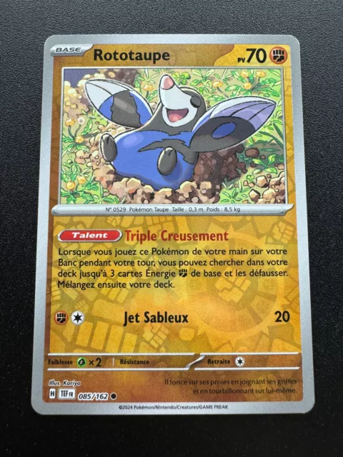 Rototaupe 085/162 Forces Temporelles EV05 carte Pokémon