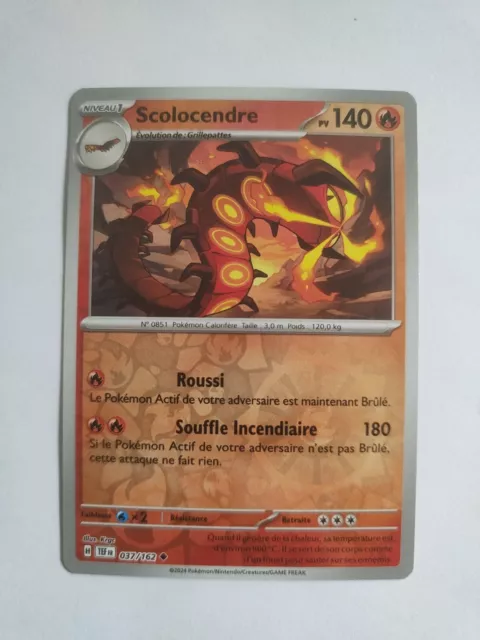 Scolocendre 037/162 Forces Temporelles EV05 carte Pokémon