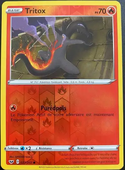 Tritox 027/202 épée et bouclier carte Pokémon EB01