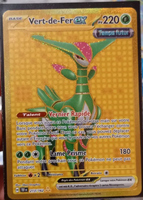 Vert-de-Fer ex 213/162 Forces Temporelles EV05 carte Pokémon