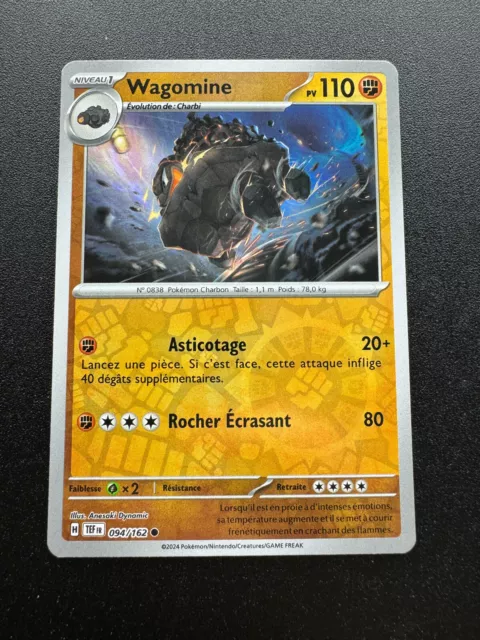 Wagomine 094/162 Forces Temporelles EV05 carte Pokémon