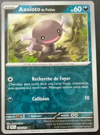 Axoloto de Paldea 058/091 Destinées de Paldea EV4.5 carte Pokémon