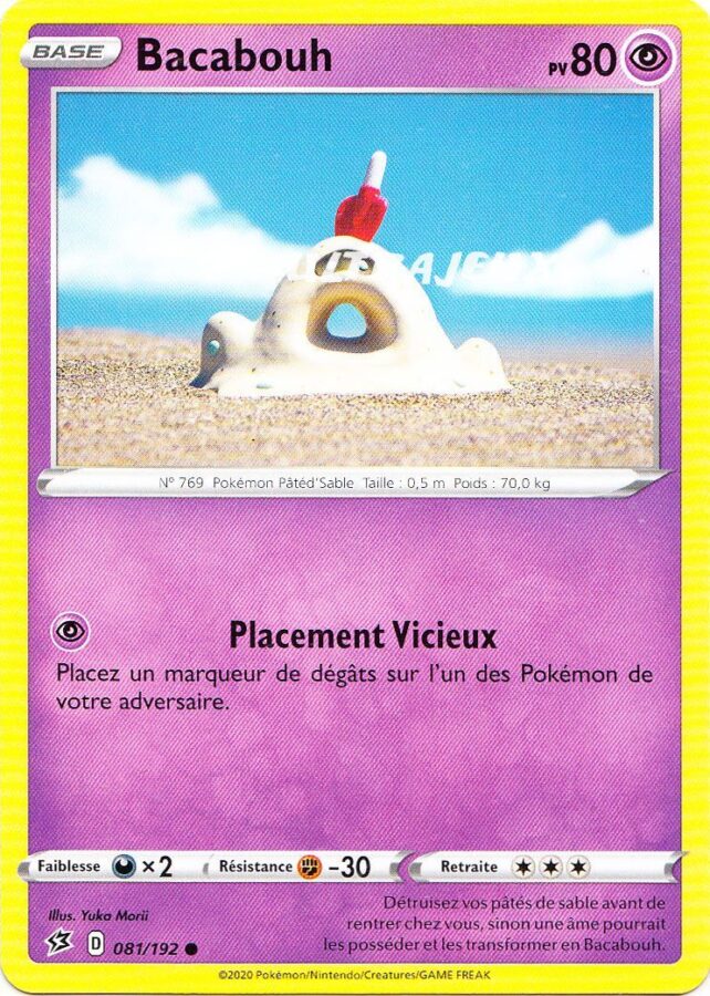 Bacabouh 081/192 clash des rebelles EB02 carte Pokémon