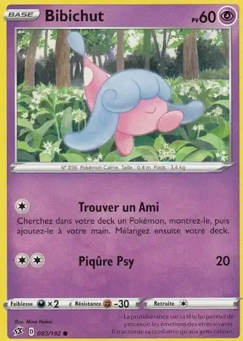 Bibichut 083/192 clash des rebelles EB02 carte Pokémon