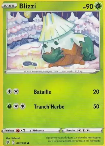 Blizzi 012/192 clash des rebelles EB02 carte Pokémon