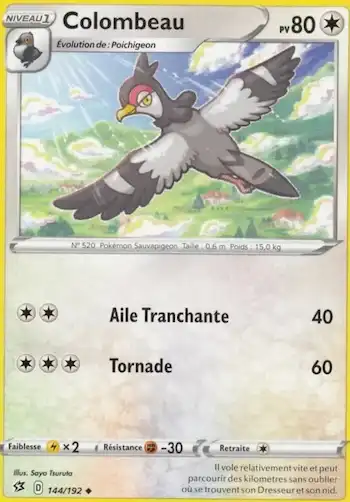 Colombeau 144/192 clash des rebelles EB02 carte Pokémon