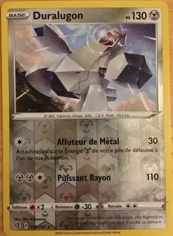 Duralugon 138/192 clash des rebelles EB02 carte Pokémon