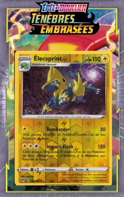 Élecsprint 059/189 Ténèbres Embrasées EB03 carte Pokémon