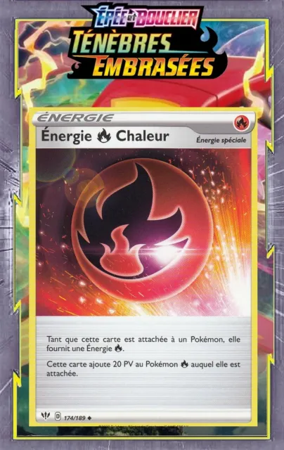 Énergie  Chaleur 174/189 Ténèbres Embrasées EB03 carte Pokémon